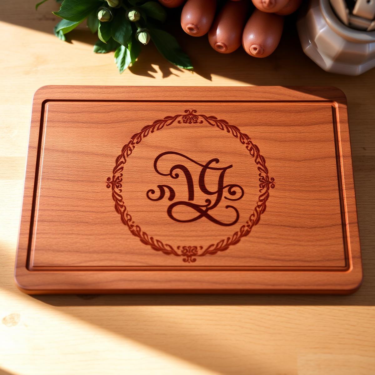 Wood Engraving — Custom Monogram by S1 Creations